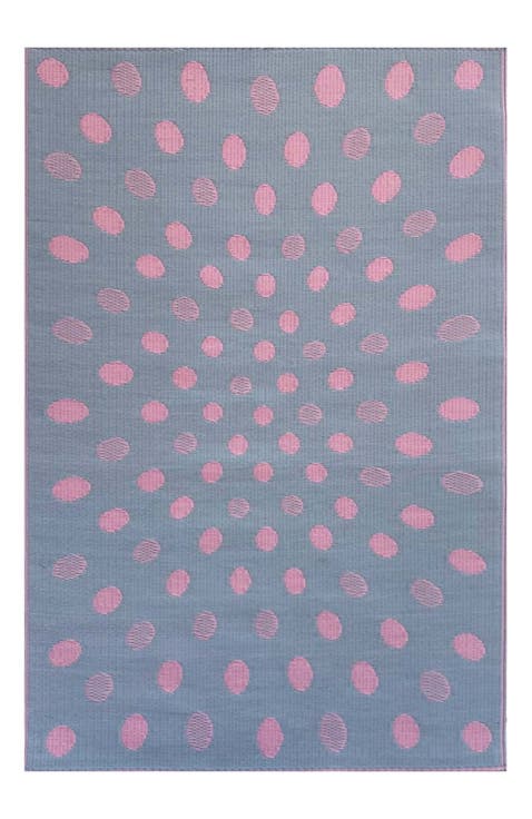 Dots Pink & Grey Rug