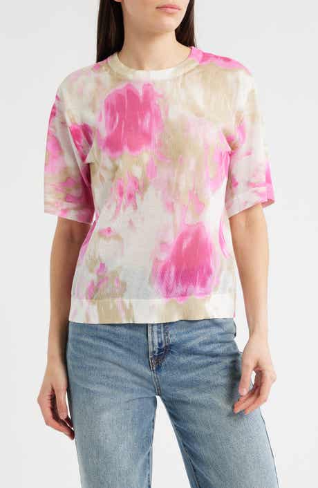 DKNY Tie Dye Cotton Blend T-Shirt