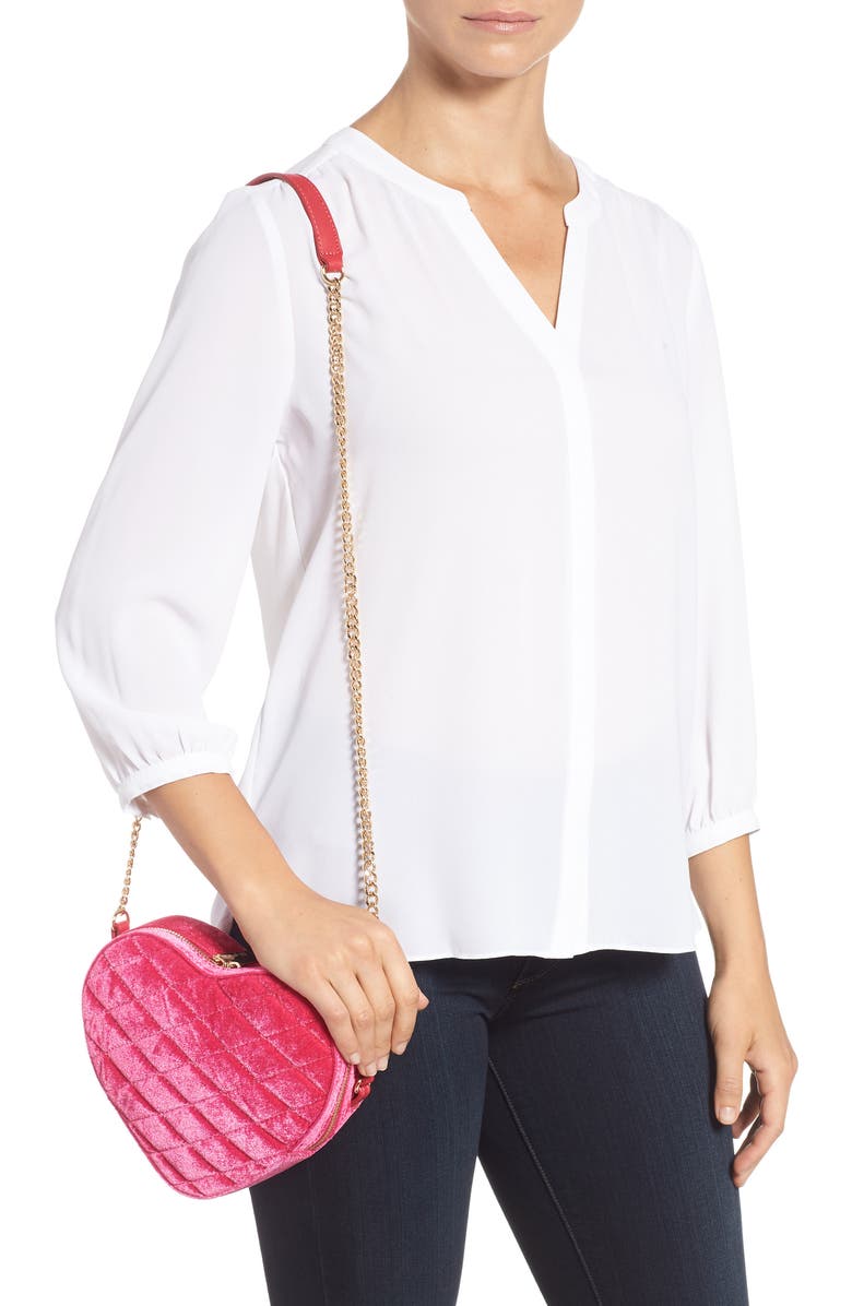 Mali + Lili Ella Heart Crossbody Bag, Alternate, color,