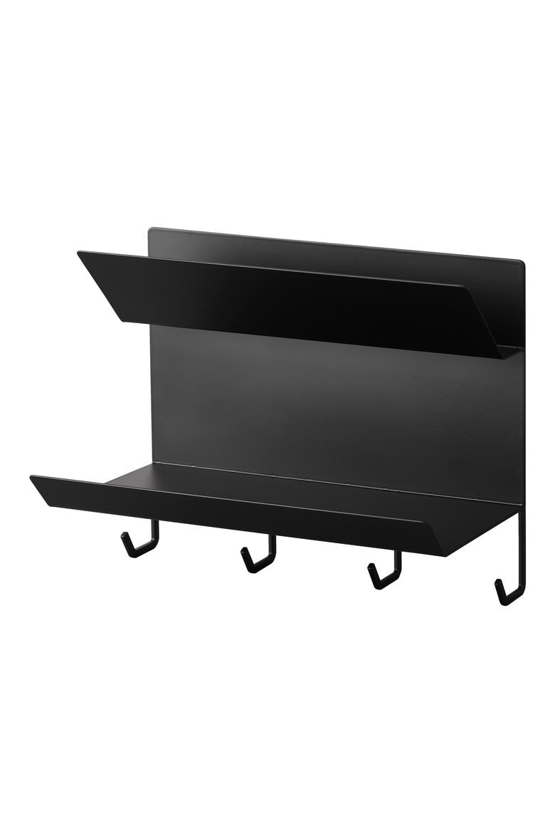 Magnetic Entryway Rack, Main, color, BLACK