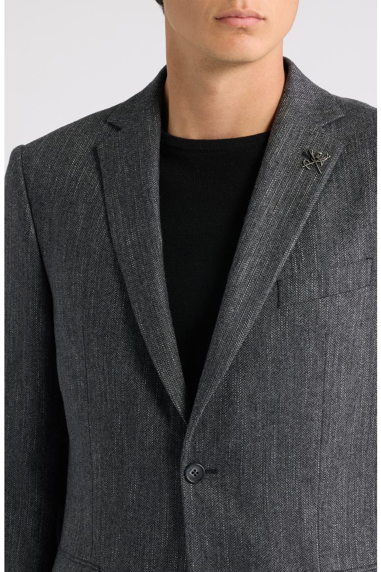 Bleecker Sport Coat, Alternate, color, BLACK GREY