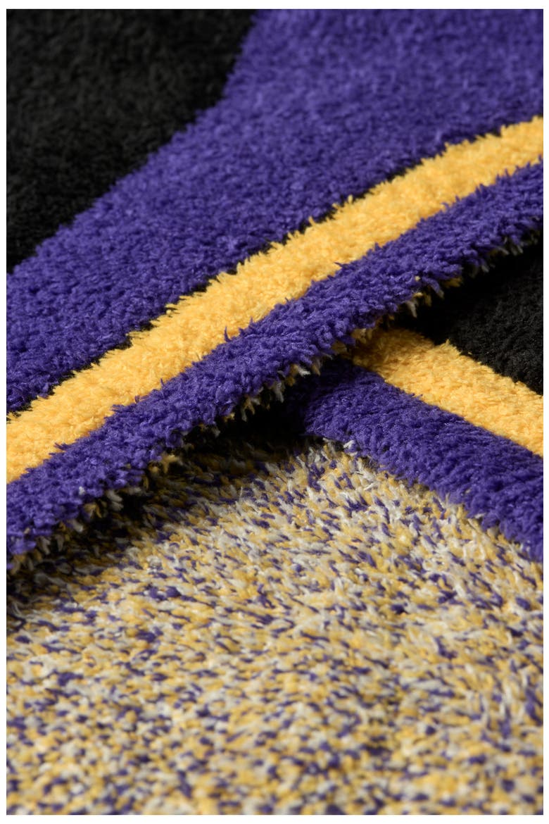 CozyChic® Los Angeles Lakers Throw Blanket, Alternate, color, BLACK MULTI