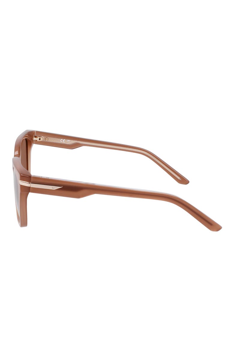 Crescent II 52mm Square Sunglasses, Alternate, color, MILKY MINK / BROWN