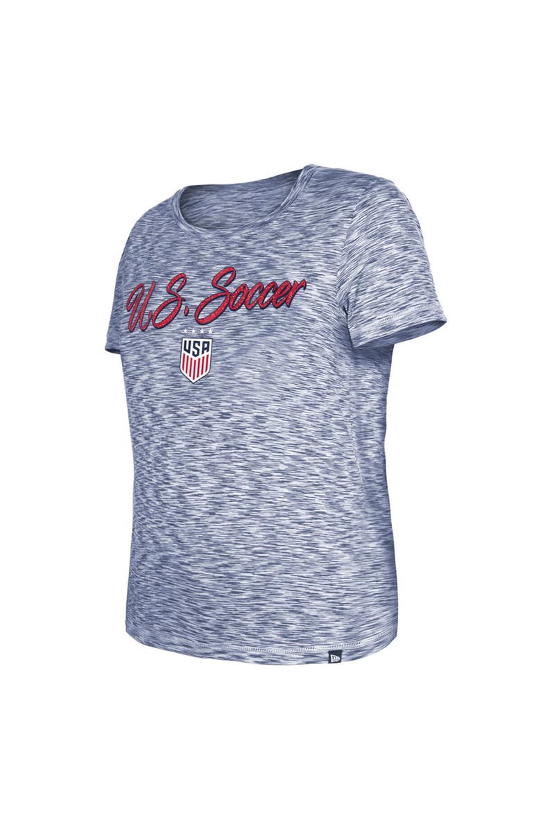 5TH AND OCEAN BY NEW ERA Women's 5th & Ocean by New Era Navy USWNT Active Space Dye Jersey T-Shirt, Alternate, color, Navy