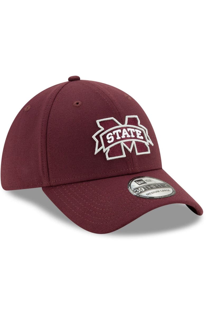 New Era Men's New Era Maroon Mississippi State Bulldogs College Classic 39THIRTY Flex Hat, Alternate, color,