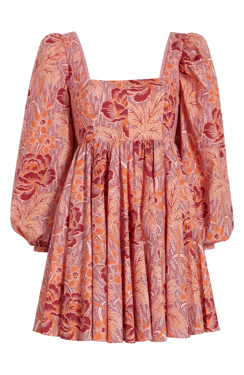 LIKELY Lori Floral Long Sleeve Cotton Blend Minidress, Alternate, color,