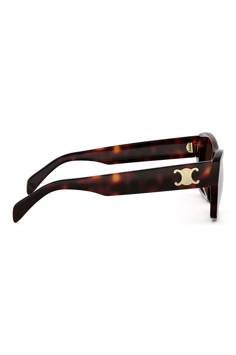 Triomphe 54mm Butterfly Sunglasses, Alternate, color, DARK HAVANA / GRADIENT BROWN