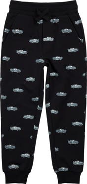 MILES THE LABEL Racecar Stretch Organic Cotton French Terry Joggers