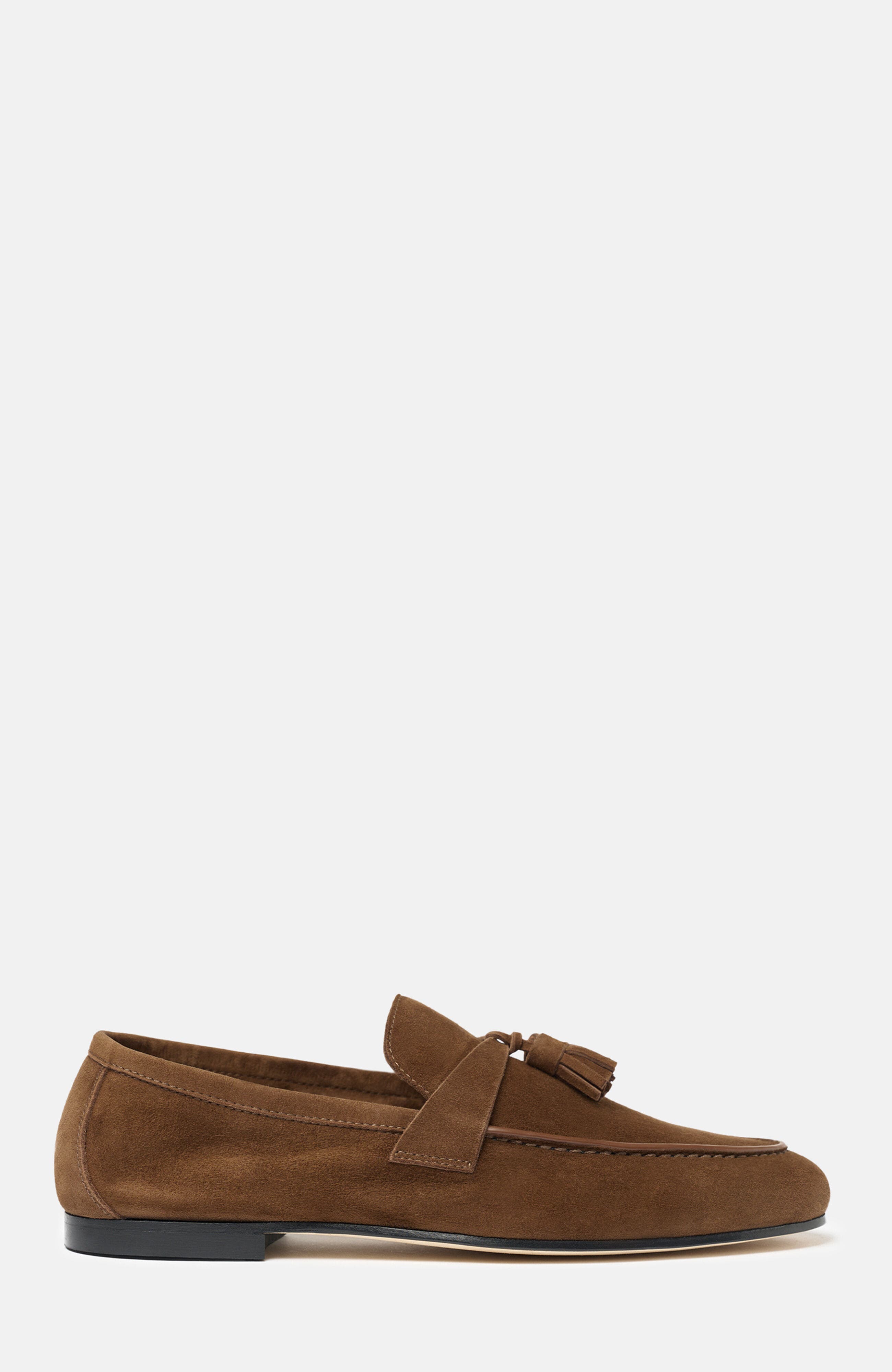 SCAROSSO Luisa Loafers, Alternate, color, Chocolate - Suede
