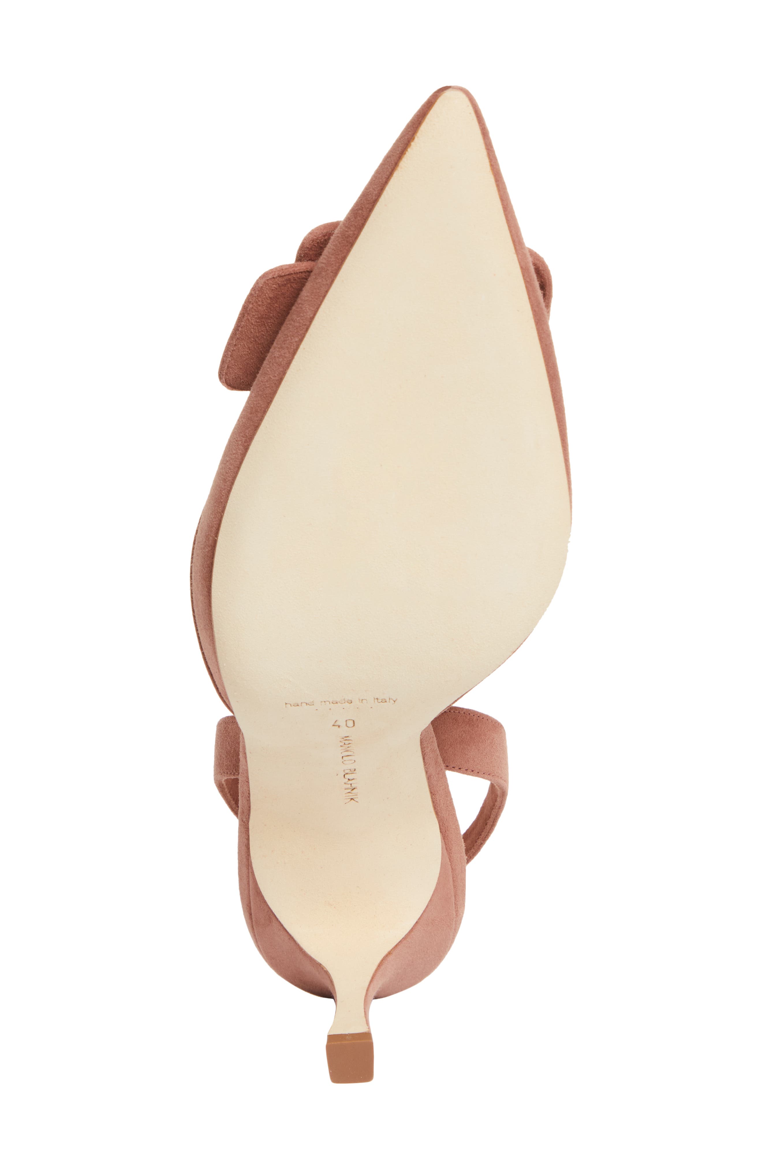 Manolo Blahnik Maysli Buckle Slingback Pump, Alternate, color, 