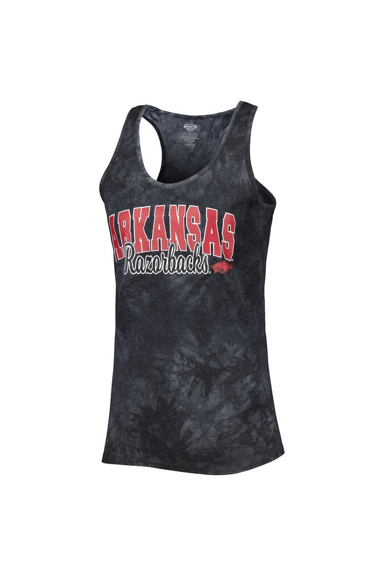 Women's Concepts Sport Charcoal Arkansas Razorbacks Billboard Tie-Dye Tank and Shorts Sleep Set, Alternate, color, Charcoal
