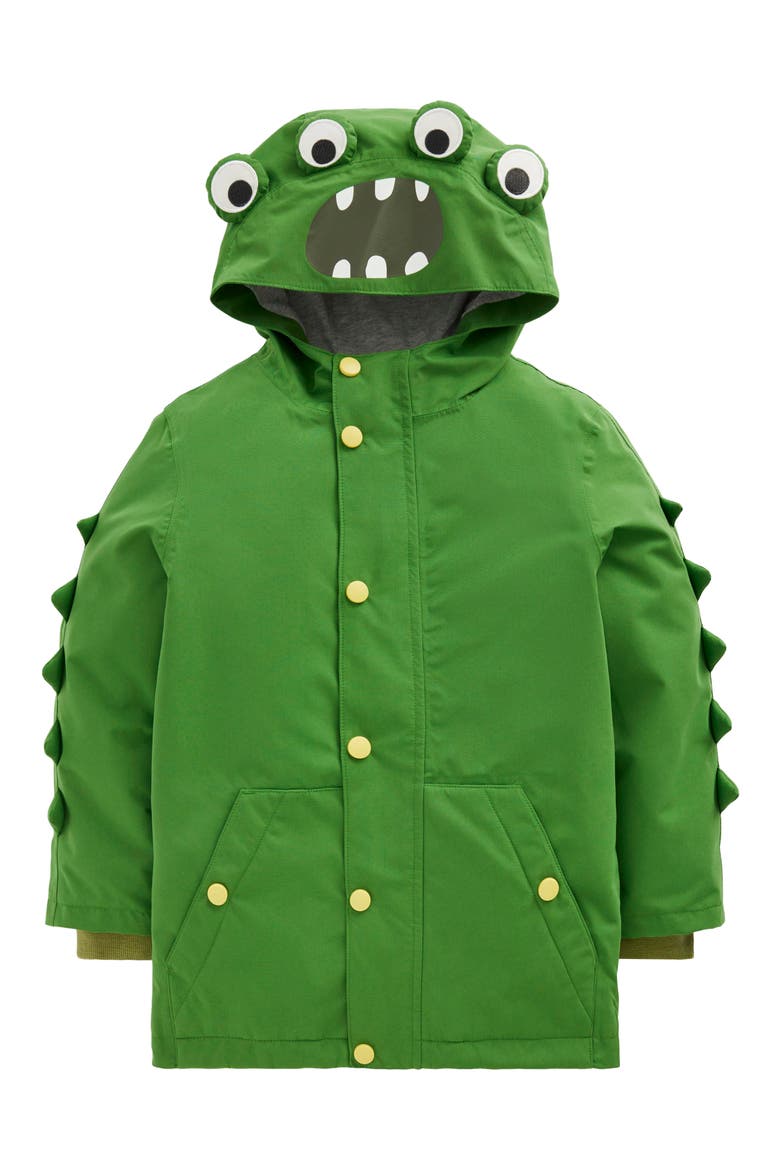 Kids' Waterproof Monster Raincoat, Main, color, BROCCOLI MONSTER