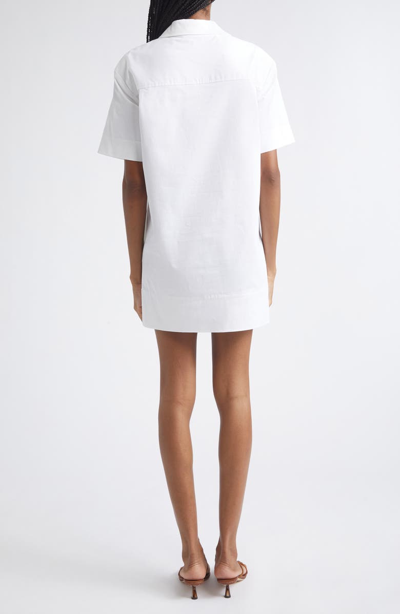 STAUD Tove Lace Up Dress, Alternate, color, White