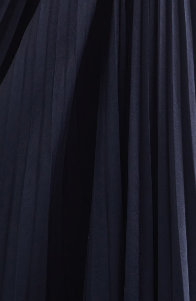 A.L.C. Romy Pleated Halter Gown, Alternate, color, Night Blue