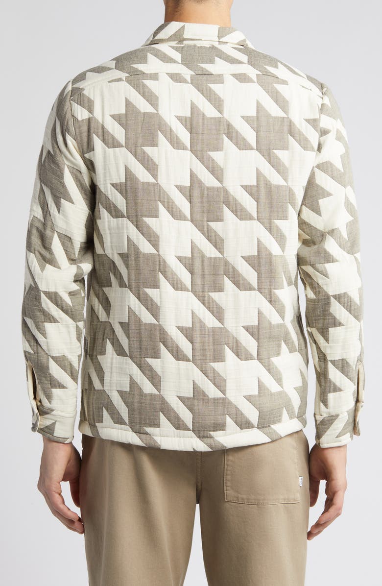 Wax London Whiting Houndstooth Cotton Blend Shirt Jacket, Alternate, color, 