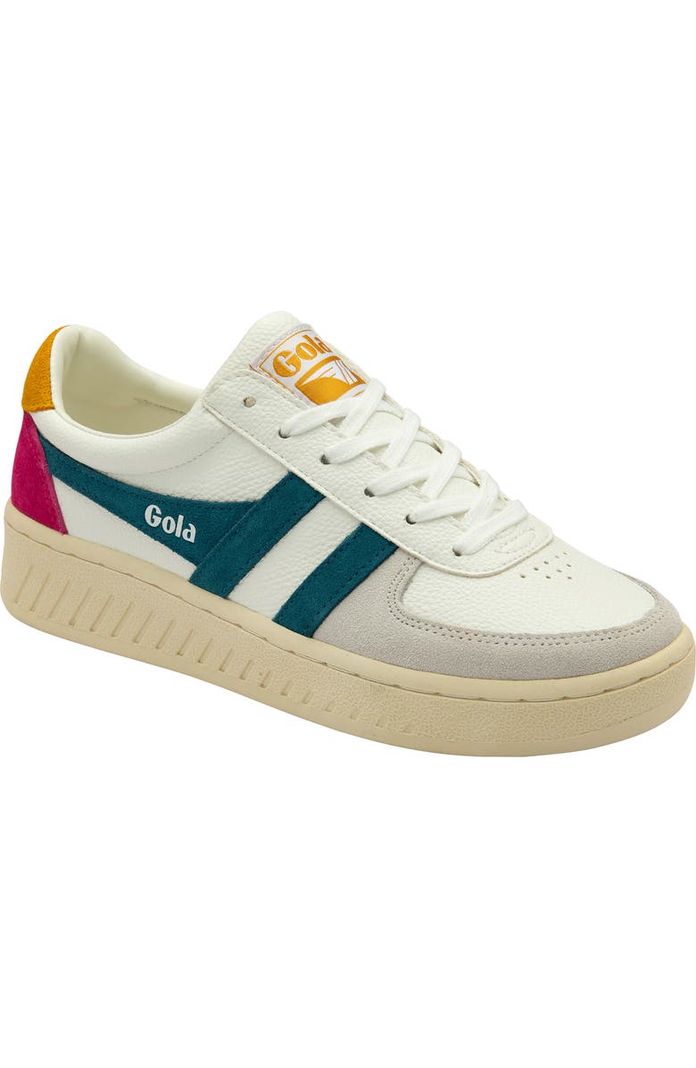 Gola Classics Grandslam Trident Sneaker, Main, color, White/ Peacock/ Sun