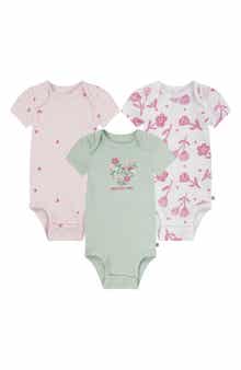 Huggies Assorted 3-Pack Organic Cotton Bodysuits