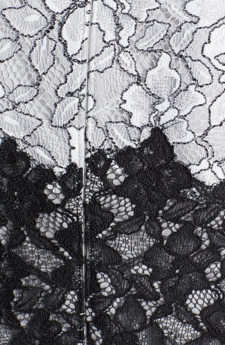 Tadashi Shoji Two-Tone Lace Sheath Dress, Alternate, color,