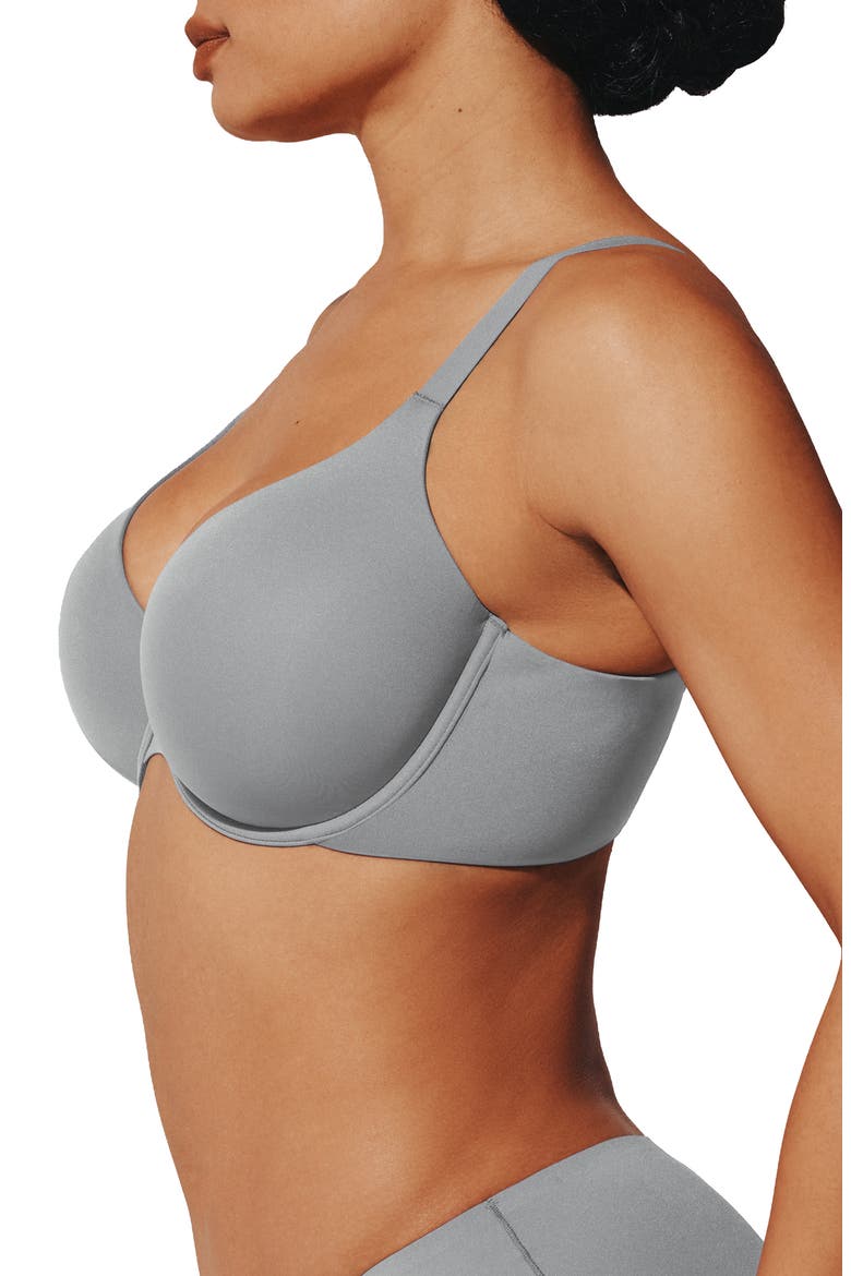 ComfortStretch Underwire Back Smoothing T-Shirt Bra, Alternate, color, TIDE
