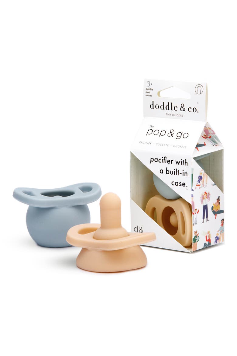 2-Pack Pop & Go Pacifier Set, Main, color, SMASH CAKE/ CLOUD 9