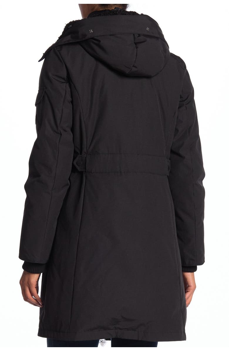 1 Madison Genuine Fox Fur Trimmed Hooded Parka with Interior Bib, Alternate, color,