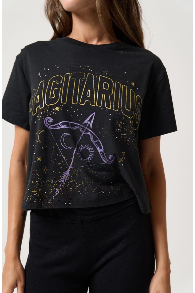 Sagittarius Mercury Graphic T-Shirt, Alternate, color, BLACK