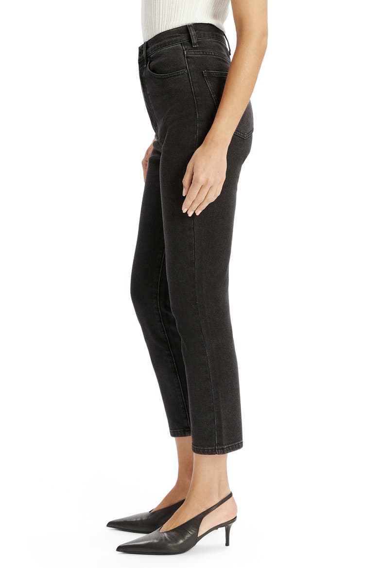 Heidi Straight Leg II Crop Jeans, Alternate, color, WASHED BLACK