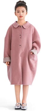 Tulleen Wool Coat with Peter Pan Collar