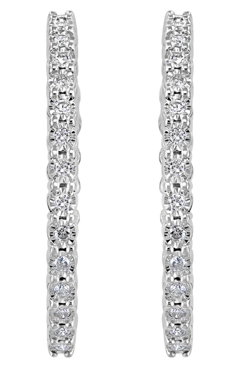 EFFY Diamond Hoop Earrings, Alternate, color,