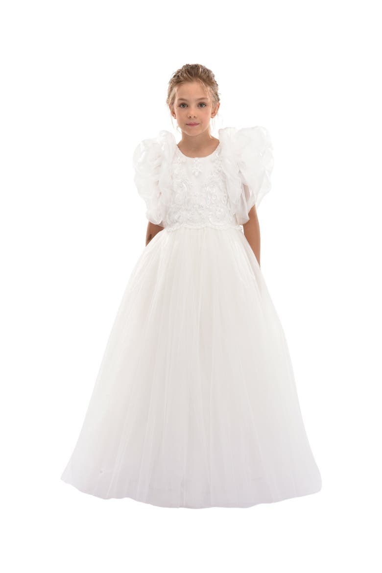 Montclair Embroidered Dress, Alternate, color, White