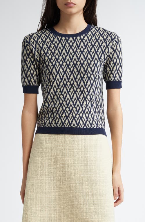 Valentino Garavani Toute La V Jacquard Virgin Wool Sweater