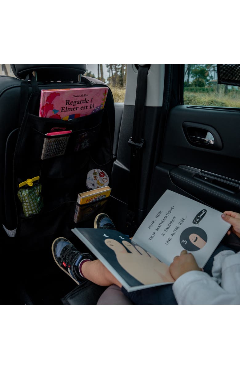 ezimoov Car Seat Organizer & Protector XL - Eco-friendly, Alternate, color, Black