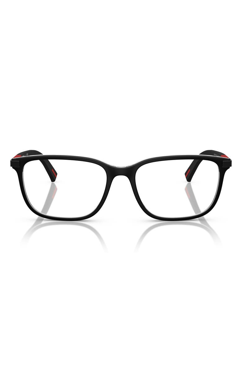 Prada Linea Rossa 56mm Pillow Optical Glasses, Main, color, 