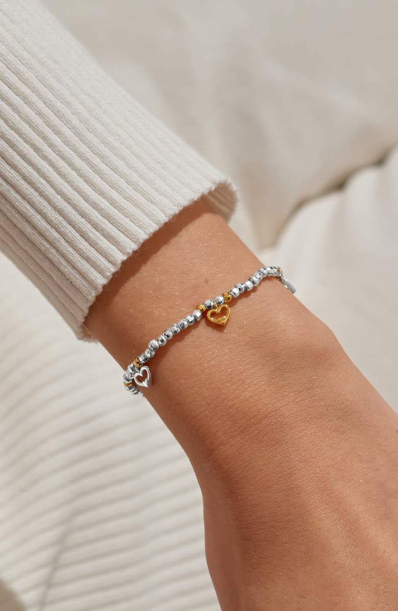 A Littles & Co Sparkle Confetti A Little 'Wonderful Mom' Bracelet In Silver And Gold-Tone Plating, Alternate, color, Metallic Silver