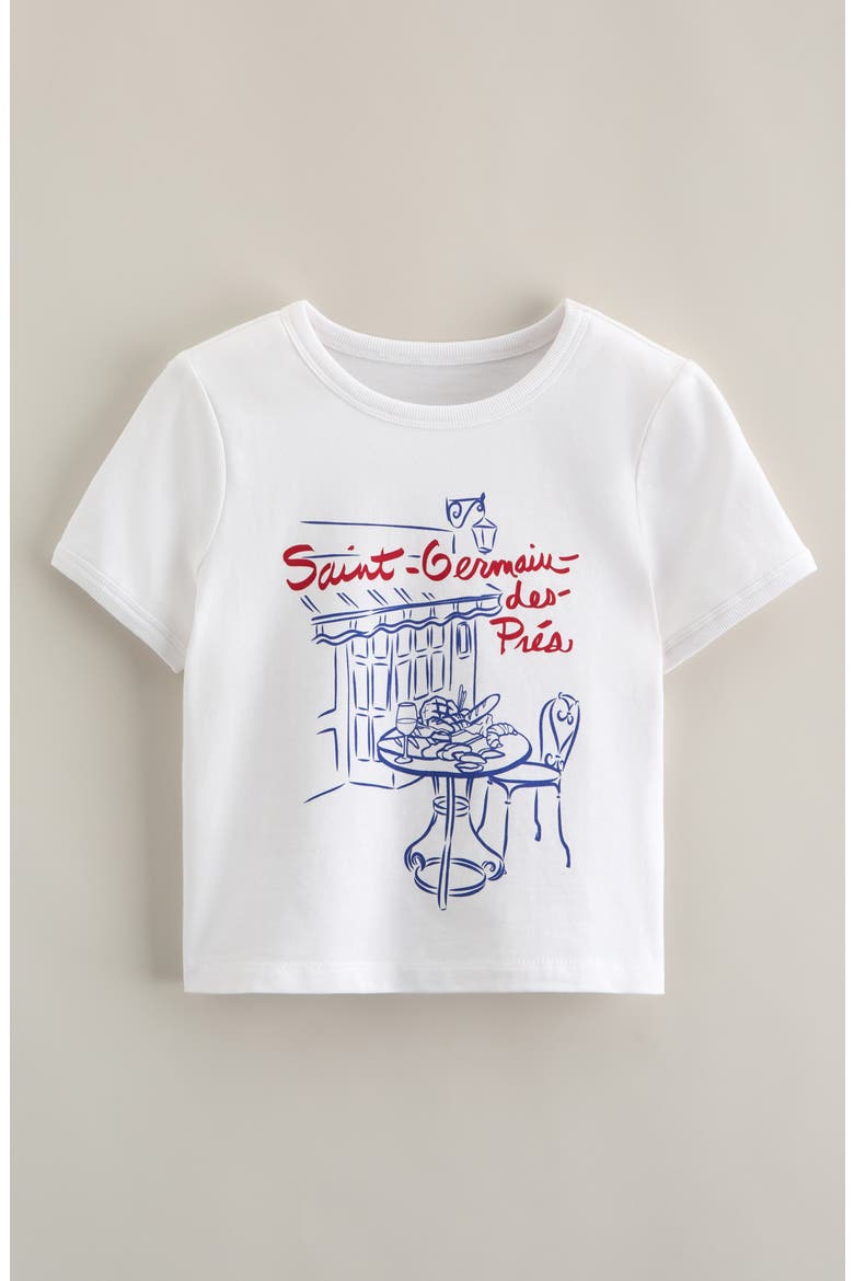 Kids' Graphic Baby Tee, Main, color, WHITE SAINT GERMAIN