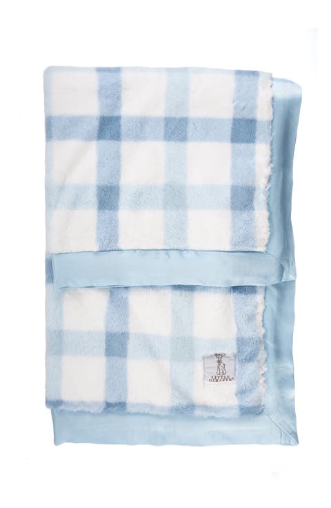 Luxe Plaid Faux Fur Baby Blanket