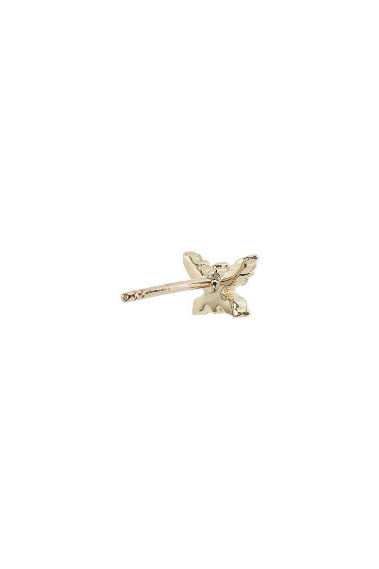 Diamond Butterfly Stud Earrings (Nordstrom Exclusive), Alternate, color, 18K YELLOW GOLD