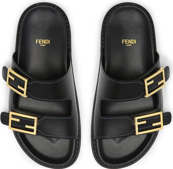 Fendi Feel Dual Strap Slide Sandal (Women) | Nordstrom