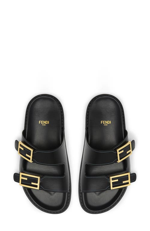 Fendi Feel Dual Strap Slide Sandal