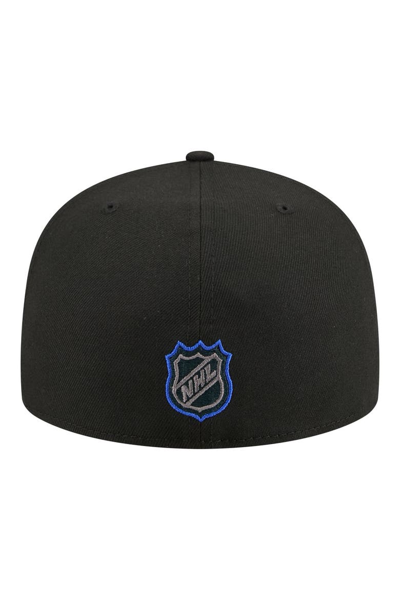 Men's New Era Black Edmonton Oilers Color Pop 59FIFTY Fitted Hat, Alternate, color, Black