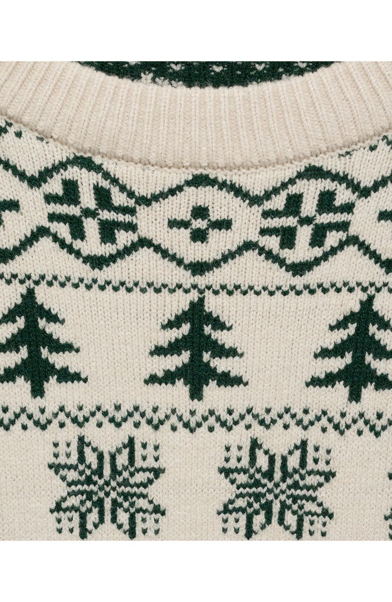 MANGO Holiday Jacquard Crewneck Sweater, Alternate, color, 