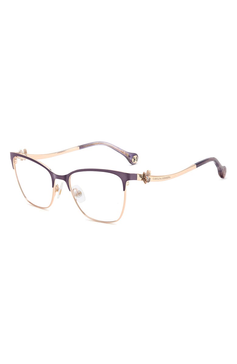 Carolina Herrera 54mm Cat Eye Reading Glasses, Alternate, color, 