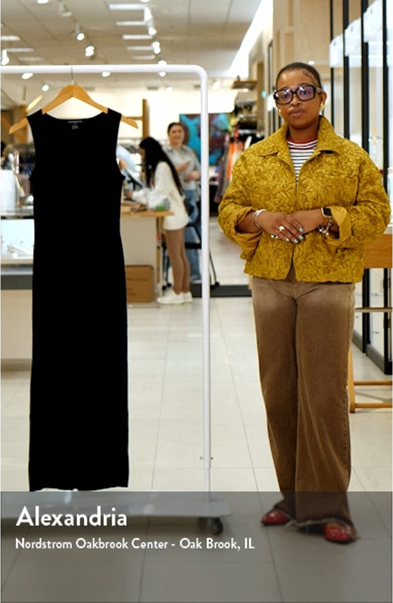 Mozza Sleeveless Rib Midi Sweater Dress, sales video thumbnail