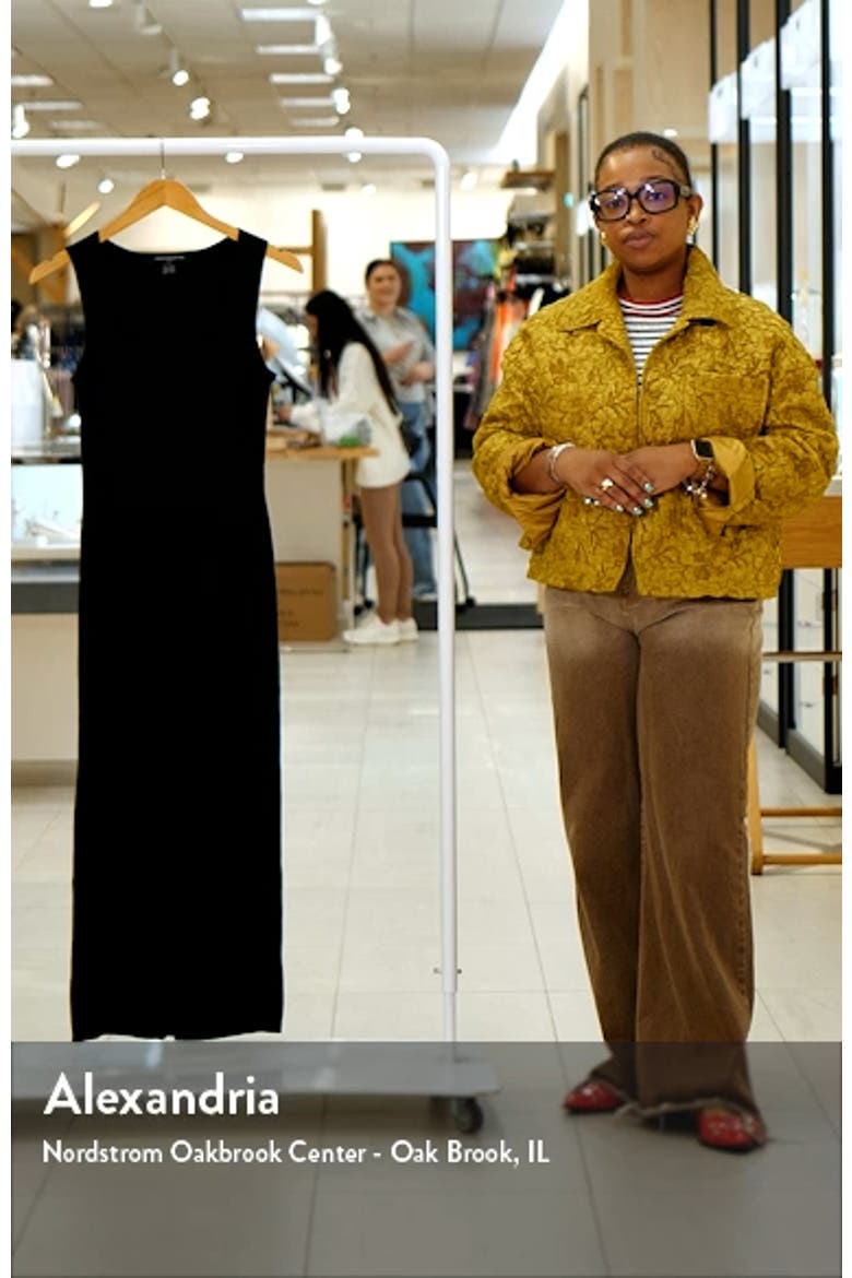 Mozza Sleeveless Rib Midi Sweater Dress video
