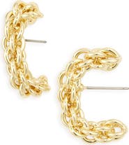 DEMARSON Dylan Huggie Hoop Earrings