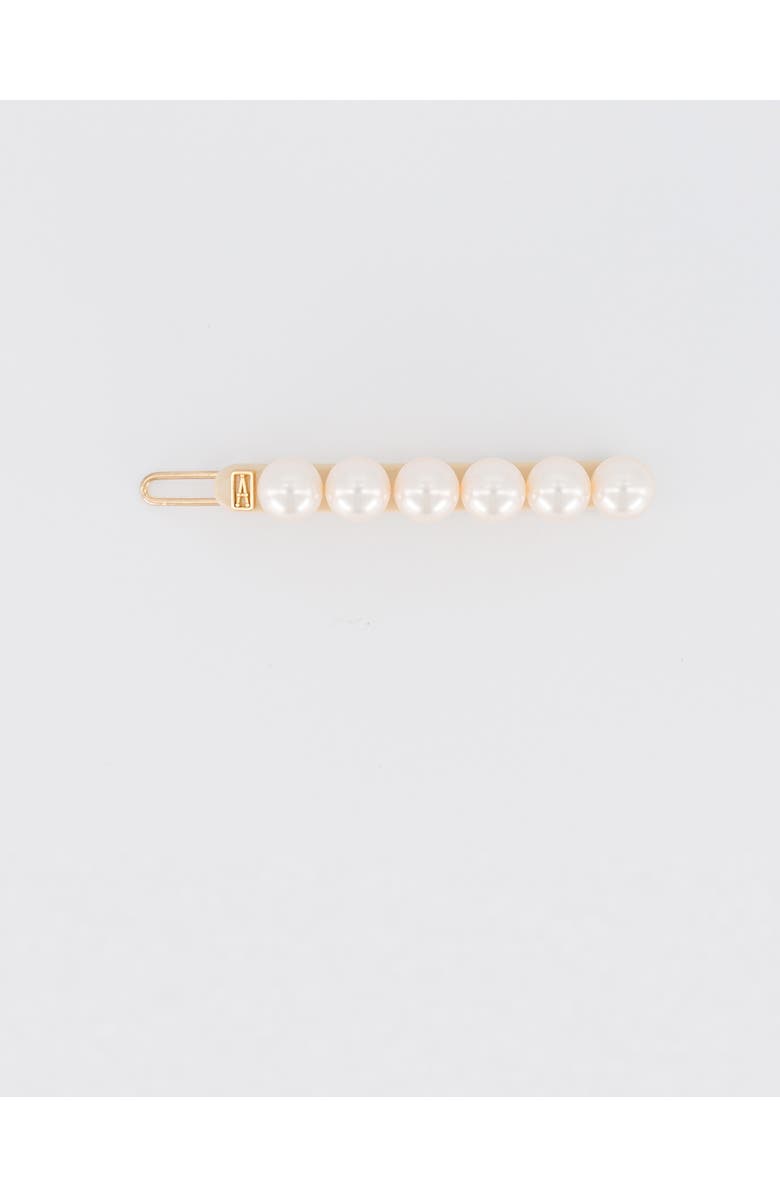 Alexandre de Paris Pearl side barette hair clip, Main, color,