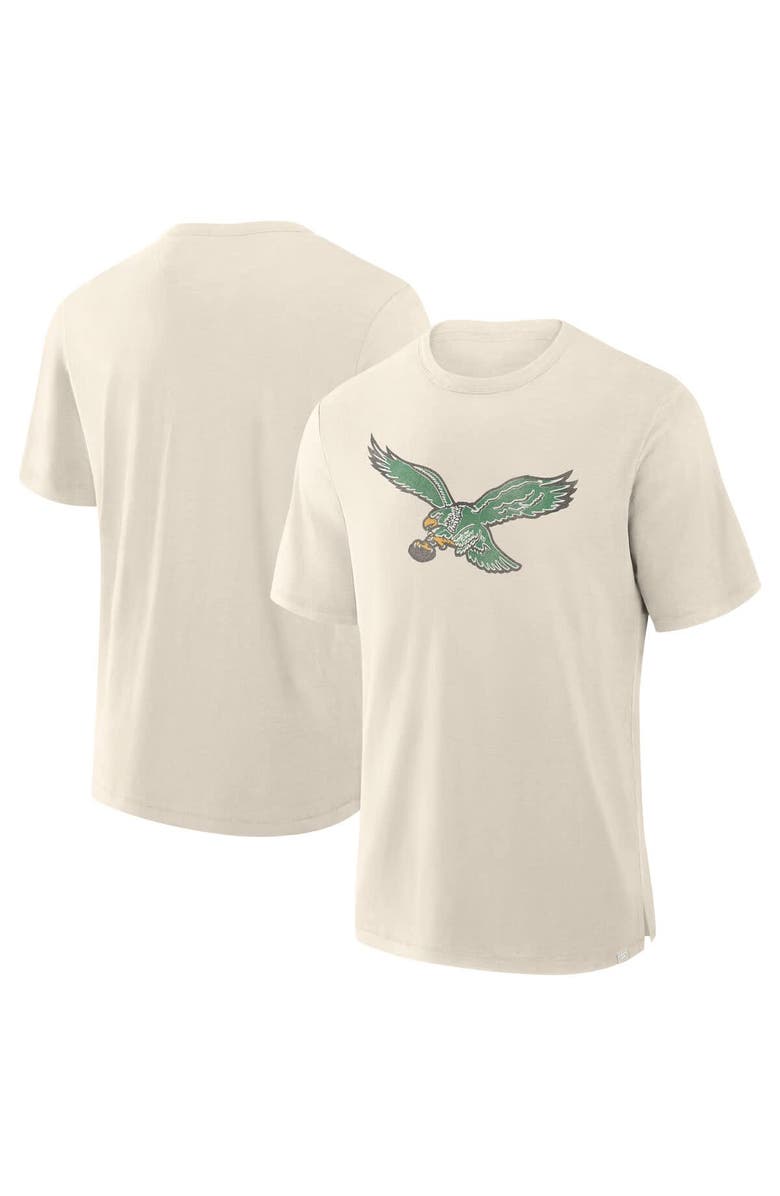 FANATICS Men's Fanatics  Cream Philadelphia Eagles Slub T-Shirt, Main, color, Cream