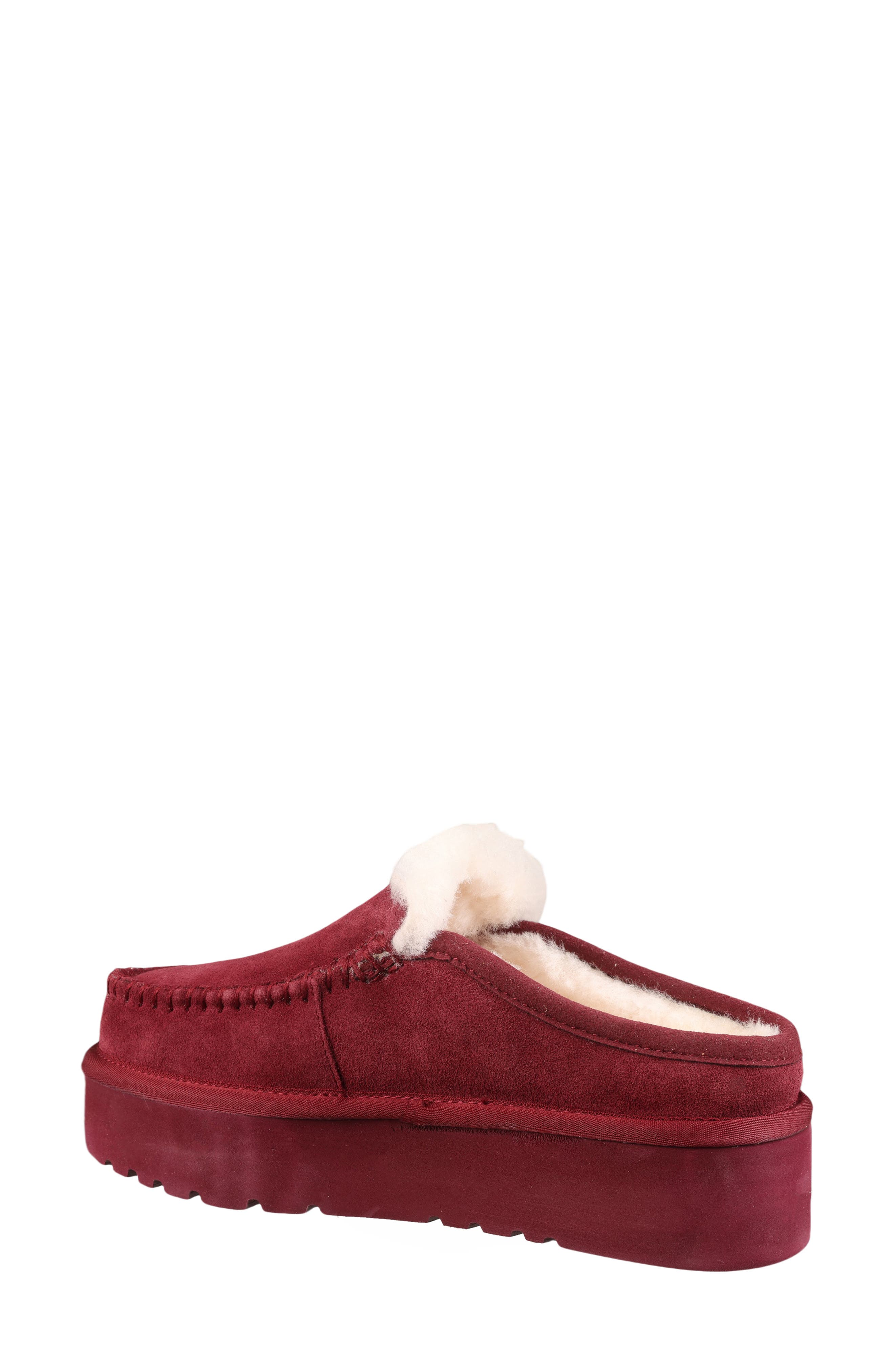 Suede Genuine Shearling Lined Water Repellent Clog - image 4