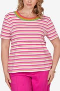 RUBY RD Crochet Crewneck T-Shirt