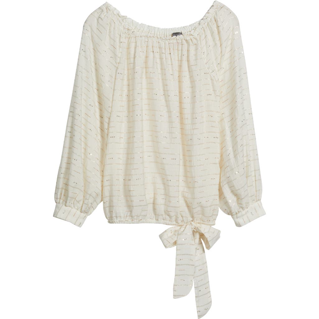Vince Camuto Metallic Off The Shoulder Top